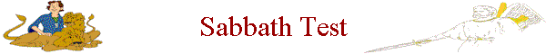Sabbath Test